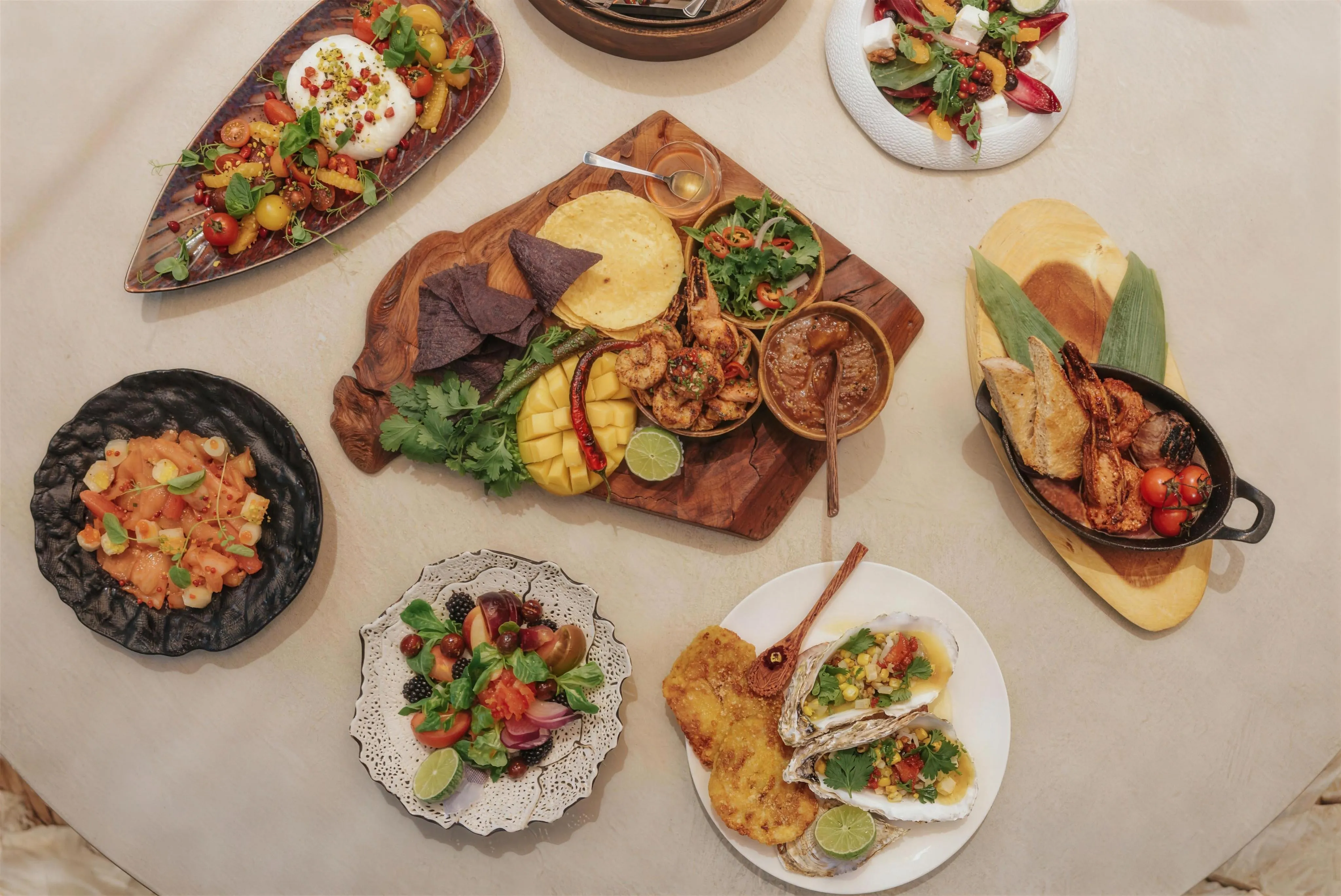Mediterranean cuisine at Dune Beach